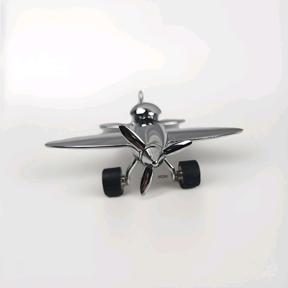 Other - TROIKA Germany Polished Metal Airplane Magnetic Paperweight / Desk Decor